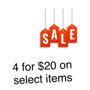 ‼️ BUNDLE SALE 4 FOR $20 on select items